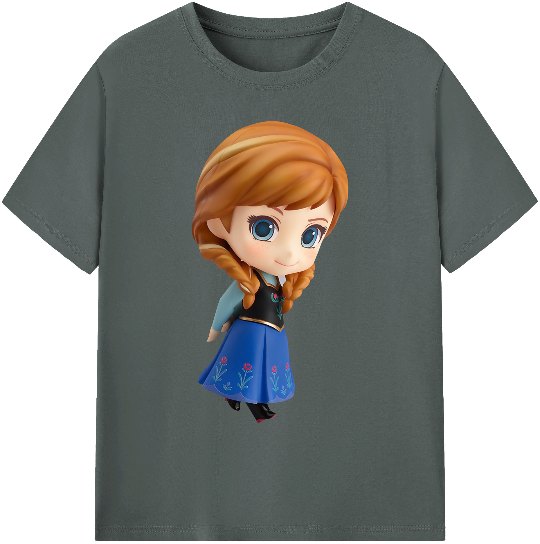 （画像用） アナと雪の女王 アンナ エルサ Frozen Anna Elsa 綿100％ メンズ半袖Tシャツ｜肌触りやわらか＆通気性